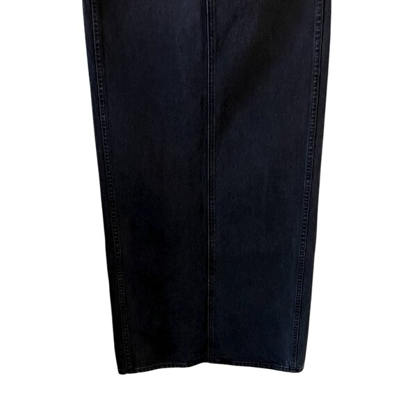 GRLFRND Amara Denim Maxi Pencil Skirt With Back Slit In Loleta Size 24 - Picture 8 of 16